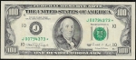 Cedula dos Estados Unidos - 100 Dollars - Star Note (Reposição) - 1990 - SOB