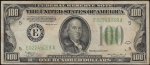 Cedula dos Estados Unidos - 100 Dollars - Algarimos 100 Grande (Large 100) - 1934 - 