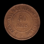 Moeda do Brasil - 40 Réis - 1908 - Bronze - Cod. Amato/Irlei  - B.826