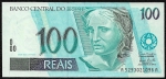 Cédula do Brasil - 100 Reais - 2007 - C330 - FE - Guido Mantega/Henrique Meirelles - Cat. Amato/Irlei 280,00