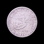Moeda de Cuba - 20 Centavos - 1952 - 50º Aniversário de Cuba -Prata (.900) • 5 g • 23 mm