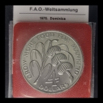 Moeda de Dominica - 4 Dollars - 1970 - Elizabeth II FAO - Inauguração do Banco de Desenvolvimento do Caribe - Cupro-Niquel  28 g  38 mm