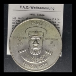 Moeda de Tonga - 2 Pa`anga - Taufa`ahau Tupou IV FAO - 1978 - Cupro-Niquel • 32.4 g • 45 mm