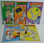 Revista em Quadrinhos Pernalonga números 1,2,3,4 e 5, Abril Jovem