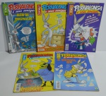 Revistas em Quadrinhos Pernalonga números 22,23,24,25 e 12, Abril Jovem