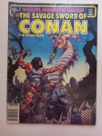 Revista em Quadrinhos THE SAVAGE SWORD OF CONAN. The Barbarian. Marvel Magazine Group. Nº 65. ( Ano 1981). Com fortes manchas na contracapa e últimas 2 folhas.