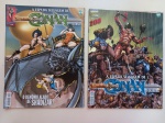 Revista em Quadrinhos A ESPADA SELVAGEM DE CONAN, N° 198 (2001) - Editora Abril. Muito bom estado./ <br> A ESPADA SELVAGEM DE CONAN, N° 200 (2001) - Editora Abril. Muito bom estado.