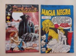 Revista em Quadrinhos DRÁCULA. Parte 1 de 3 ( Mini-série). Marfe Editora/ Bom estado<br> MAGIA NEGRA. Eu sou o pavor nº 8.Royal Editora. Regularestado, lombada com desgastes e manchas no s grampos.