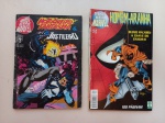 Revista em Quadrinhos GRANDES HERÓIS MARVEL. Motoqueiro Fantasma & Justiceiro Nº 40. Editora Abril Jovem. Bom estado/<br> GRANDES HERÓIS MARVEL. Homem-Aranha.Nº 62. Editora Abril Jovem. Bom estado. Sem os grampos.