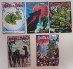 Revista em Quadrinhos MONSTRO DO PÂNTANO. Contém os nºs: 2-3-4-5 -8. Editora Abril (1990). Bom estado de conservação.