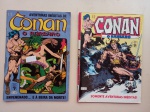 Revista em Quadrinhos Conan. O Bárbaro. Editora Abril Jovem. Nºs 11 e 12. Bom estado de conservação. Nº 11 Sem os grampos.
