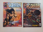 Revista em Quadrinhos Conan. O Bárbaro. Mythos Editora. Nºs 2 e 5. Bom estado de conservação. Nº 2 Sem os grampos.