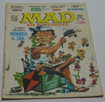 Revista em quadrinhos MAD em português, Nº 34, Editora Vecchi, apresenta uma assinatura de caneta na capa