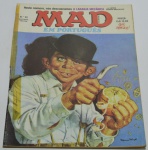 Revista em quadrinhos MAD em português, Nº 52, Editora Vecchi, com reparos nos cantos da página