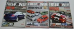Três revistas Full Power, 2005, 2009 e 2011
