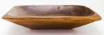 DIVERSOS - Antiga gamela em madeira nobre. Med. 10x44x32 cm.