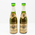 BEBIDAS - Lote de 2 garrafas de vinho alemão - BERNKASTELER KURFÛRSTLAY. Sem garantia da integridade do líquido.