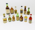 BEBIDAS - Coleção de miniaturas de bebidas diversas. Sem garantia da integridade do líquido.