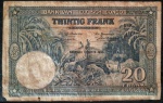 CONGO BELGA 20 FRANCOS 1950 . ESCASSO. VALOR ESTIMADO EM CATALOGO PARA MBC 60 DOLARES ( 348,00 REAIS )