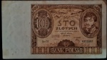 POLONIA 100 ZYLOTYCH 9 DE NOVEMBRO DE 1934 MBC 175 X 98 MM