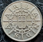 SAARLAND 100 FRANKEN 1955 CUPRO NÍQUEL 6,04 GRAMAS, 24 MM