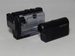 SONY - Câmera de vídeo digital 4K, modelo HDR-AS50.  Compacta e robusta permite a captação de filmes POV. Com a estrutura para uso subaquático, é a prova d'água., a prova de poeira e a prova de impactos. 5 x 8 x 2,5cm. Nova e sem uso (falta a embalagem).