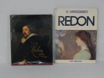 LIVRO (2) - Dois livros de pintores ilustres: "Rubens" (sobrecapa no estado) e "Redon". Fartamente ilustrados.