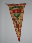 COLECIONISMO - Antiga Flâmula do Fluminense, comemorativa do campeonato carioca de 1959. Leves rasgos e desgastes do tempo. 43 x 20cm.