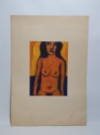 GERSON - "Nú feminino" óleo sobre papel, 24 x 17cm, Assinado, 1967. Sem moldura.