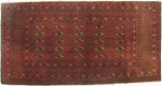 Tapete Boukara, med. 1,25x0.65=0,81 m2. Franja no estado.