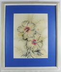 GEORGINA DE ALBUQUERQUE - FLORES - GUACHE - 54X42.