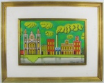 FERNANDO LOPES - CENA URBANA - OST - 28X43cm. Dat. 1970.