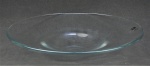 Centro de mesa circular, em cristal italiano translucido. Med. 7,5x35 cm.