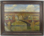 OSWALDO TEIXEIRA - FLORENÇA - OST - 48X64. Dat. 1926. Este quadro foi examinado por um dos familiares do pintor e dando como peça do artista.