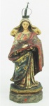 Nossa Senhora da Apresentação - Imagem em madeira policromada. Alt. 21 cm.