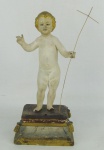 Menino Jesus - Imagem do sec. XIX, em madeira. Alt. 25,5 cm.