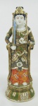 Antiga escultura em porcelana Satzuma, representando "Deusa Indiana". Apresenta pequeno restauro na cabeça. Alt. 31,5 cm.