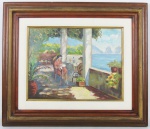 A. CANNONE - NA VARANDA - OSE - 27X34cm.