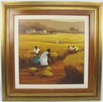 A. ROMANELLI - TRIGAL - OST - 60X60cm. Dat. 1988.