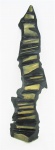 Aviva - Escultura contemporânea em bronze dourado e patinado de preto. Assinado e datado 2009. Falta a base. Alt. 95,5cm.