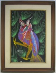 CHICO SILVA - CORUJA - OST - 64X44cm.
