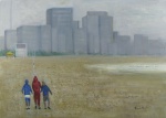 RICARDO NEWTON - OUTONO NO LEBLON - OST - 50X70cm. Sem moldura.
