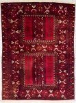 Tapete Afghan. Med. 1,86x1,40 = 2,60m2.