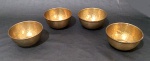 Conjunto contendo 4 lavandas em bronze dourado, martelado, sem uso.