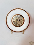 Prato Decorativo  Porcelana  Japonesa  Chokin Decorada com Passaros Friso Ouro. Medida: 20 cm diametro