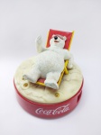 Coca Cola - Relógio de Mesa Promocional da coca cola representando Urso, Faltando algumas partes, Funcionando PARCIALMENTE, Vendido no estado, Conforme fotos