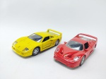 Maisto - 2 Miniaturas sendo Ferrari F40 e Ferrari F50, escala 1/39, manufatura Maisto