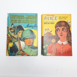 Lote de 2 antigos livros do Monteiro Lobato pela editora Brasiliense, "Historia do mundo para as crianças" e "Alice no país do espelho", ambos dos anos 60. Com marcas do tempo em ótimo estado de conservação conforme fotos.