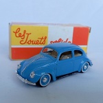 Volkswagen Fusca Coccinelle 1950 - Carro de coleção em miniatura na escala 1/43 - Fabricado pela Solido. Embalagem Original. As rodas giram livremente