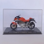 Moto ou motocicleta em miniatura diecast modelo Cagiva V Raptor 1000 - Na embalagem original - Fabricada na escala 1/24